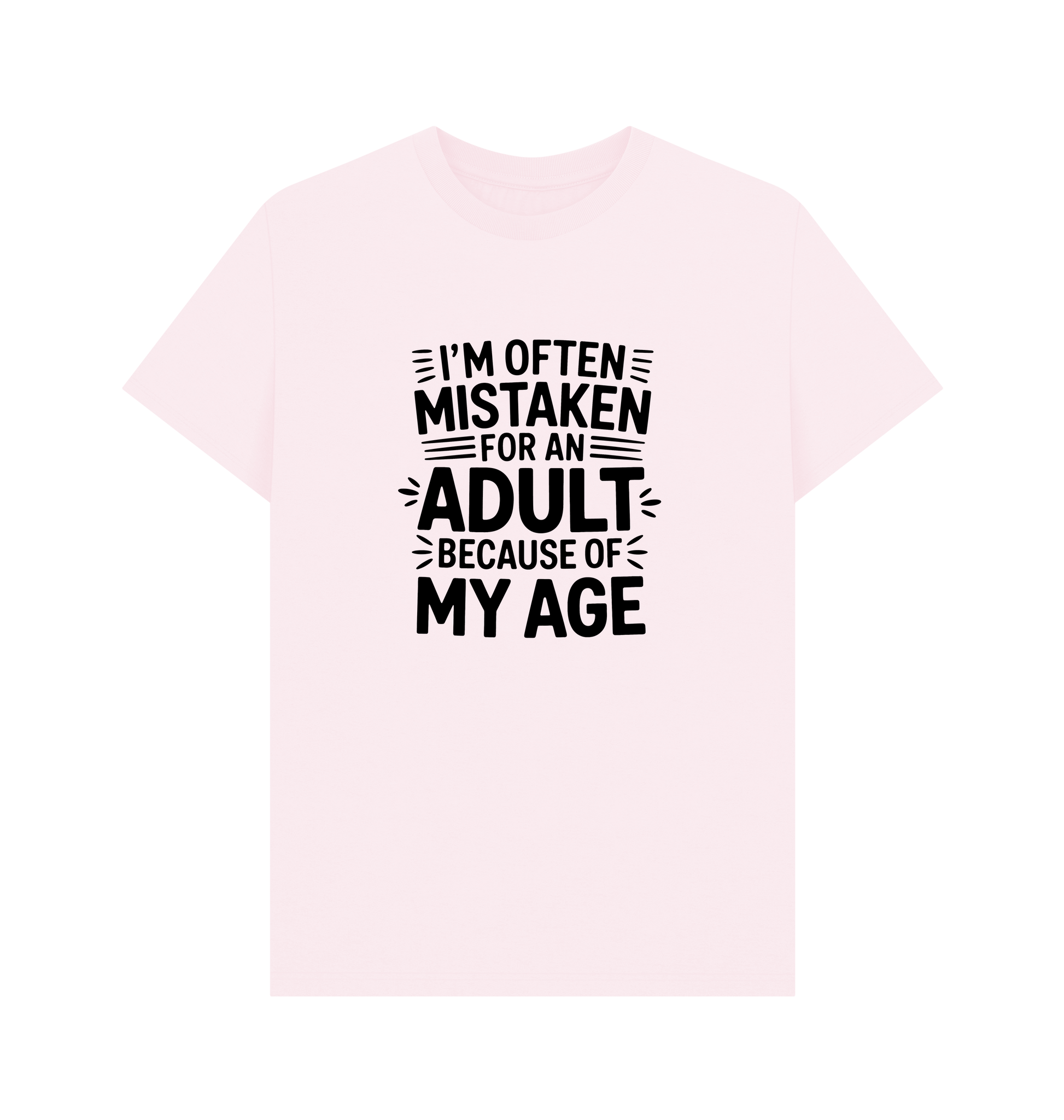 Pink Printed T-shirt Front