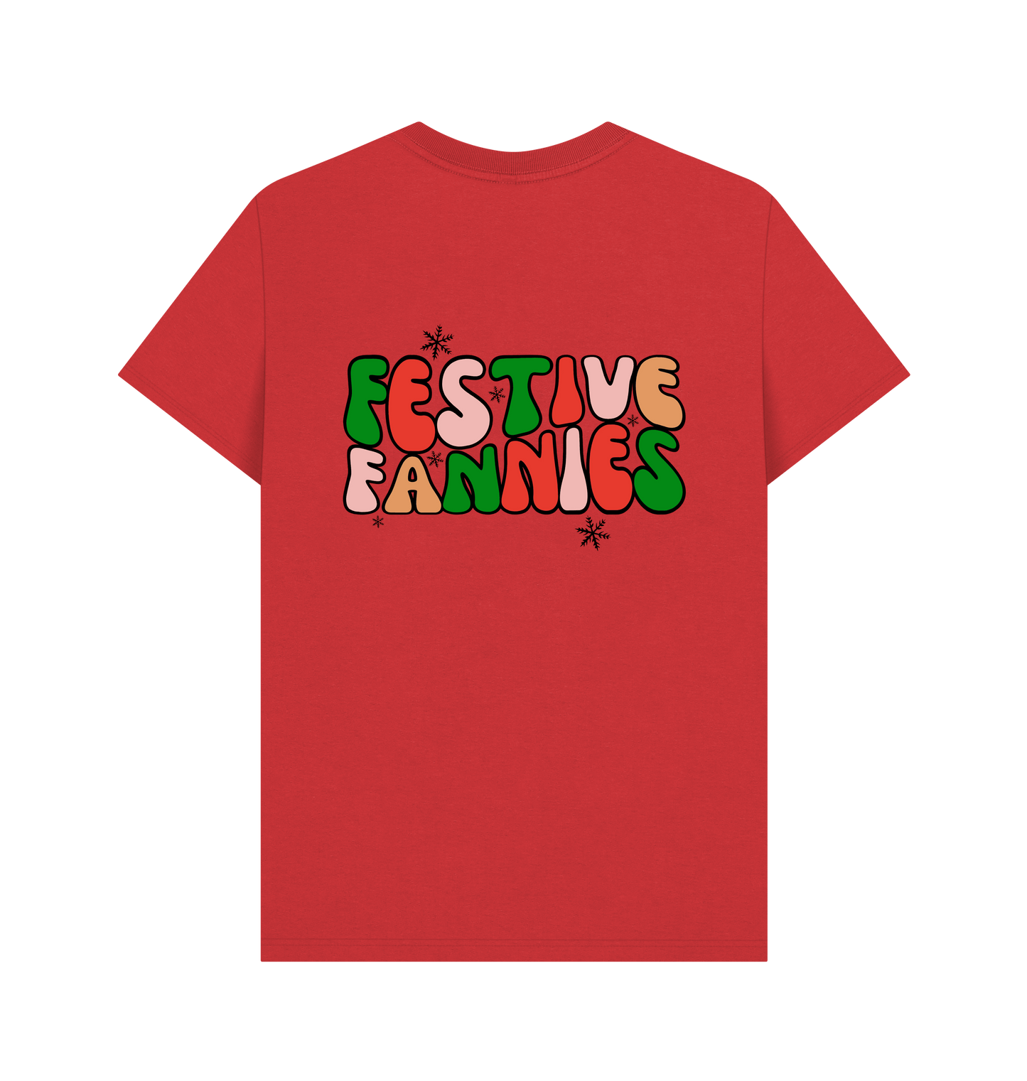 Red Printed T-shirt Back