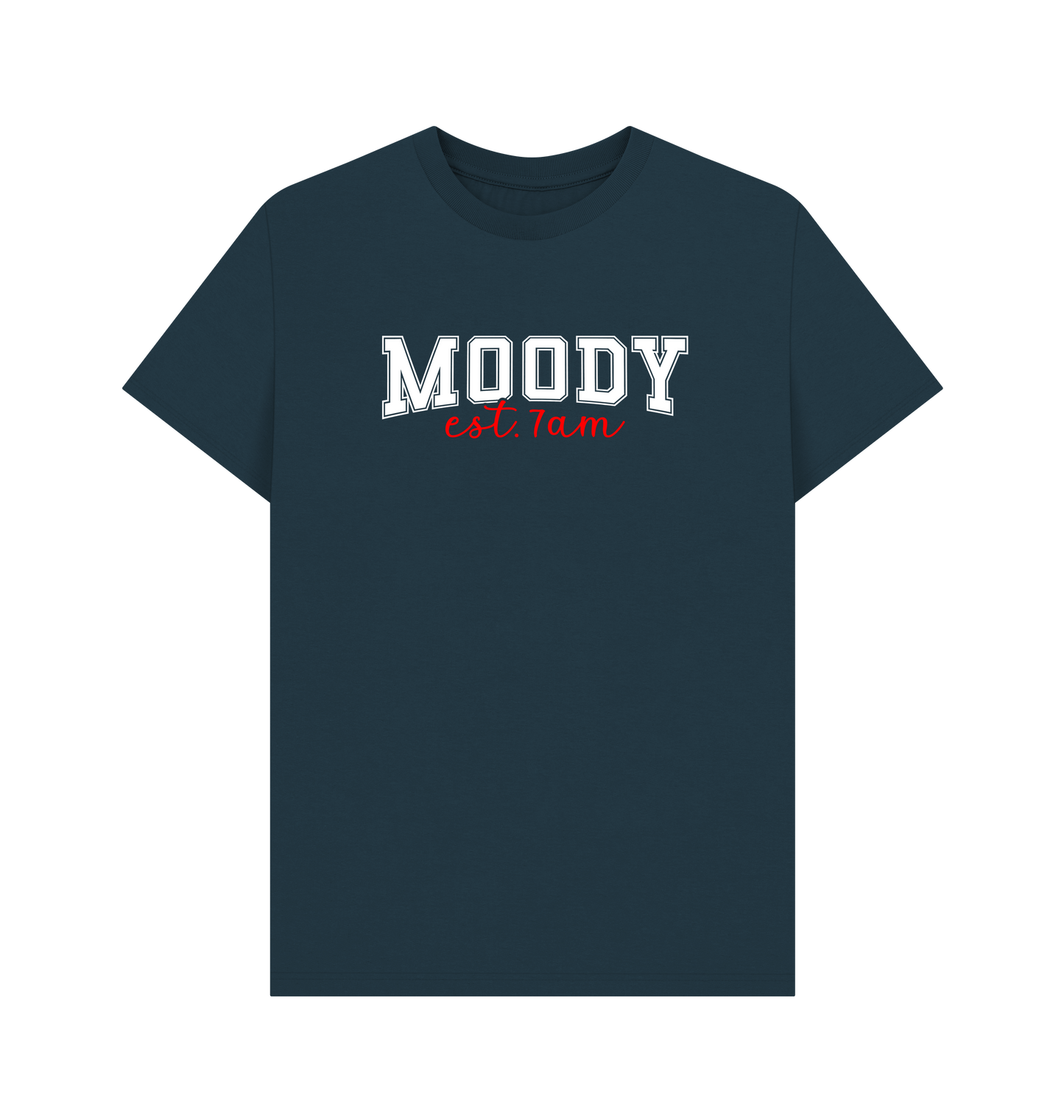 Denim Blue Printed T-shirt Front