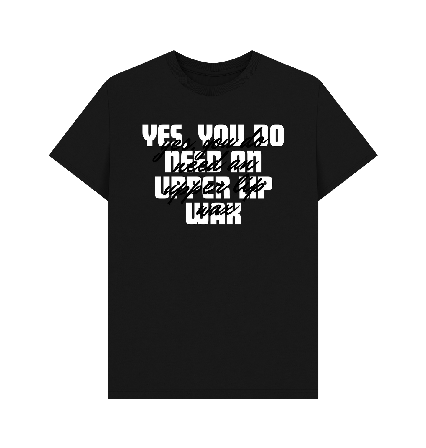 Black Printed T-shirt Front