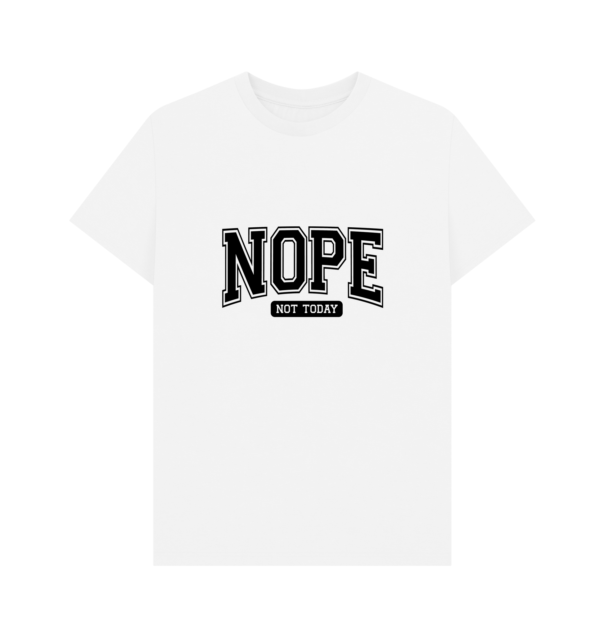 White Printed T-shirt Front