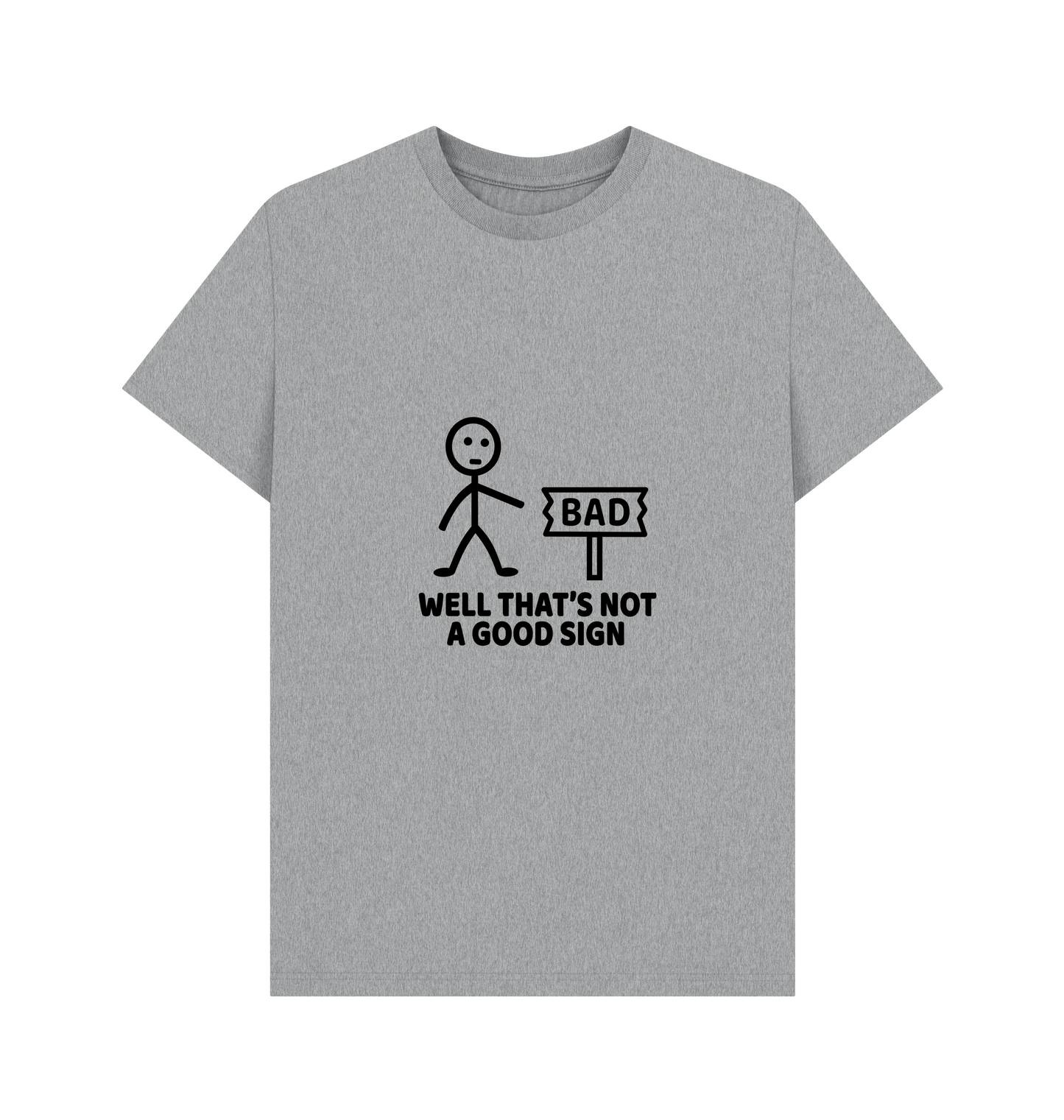 Athletic Grey Printed T-shirt Front