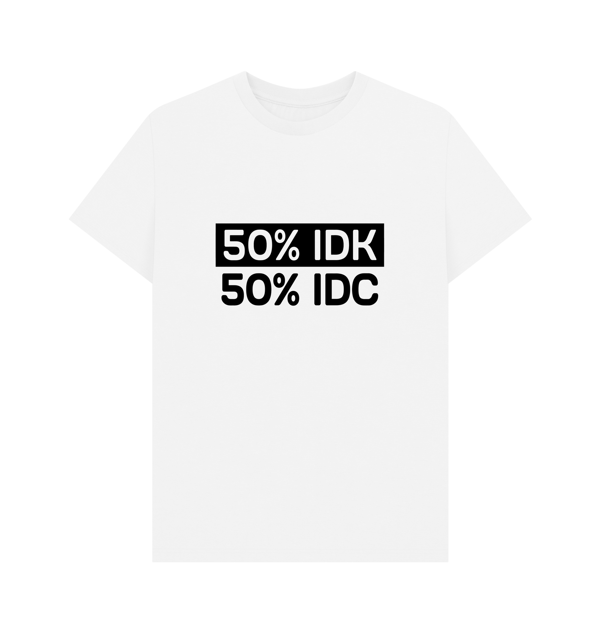 White Printed T-shirt Front