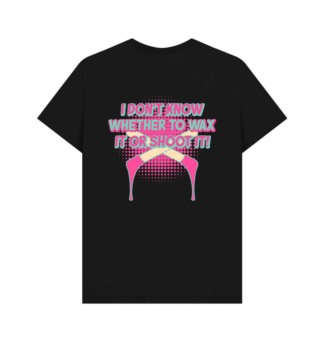 Black BACK DESIGN - WAX OR SHOOT