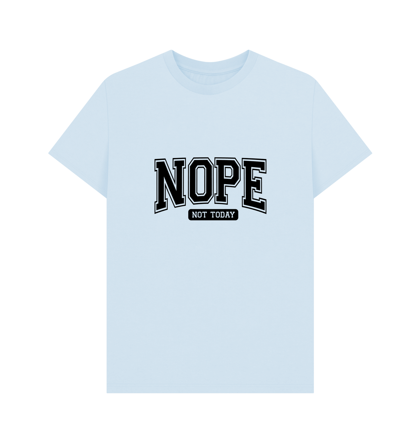 Sky Blue Printed T-shirt Front