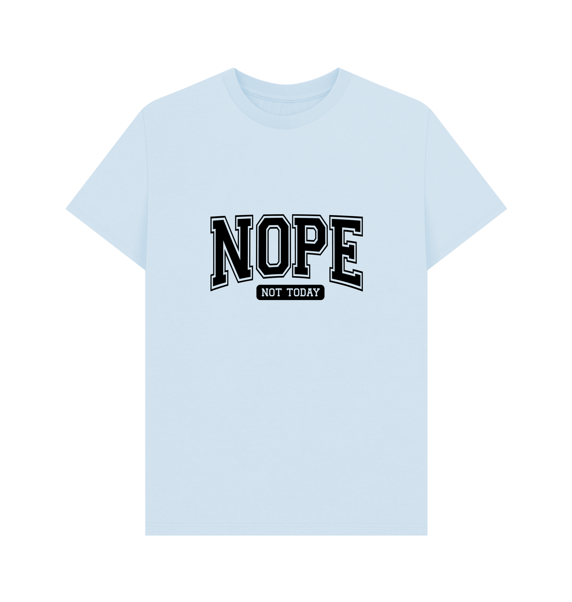 Sky Blue Printed T-shirt Front
