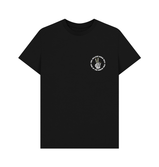 Black Printed T-shirt Front
