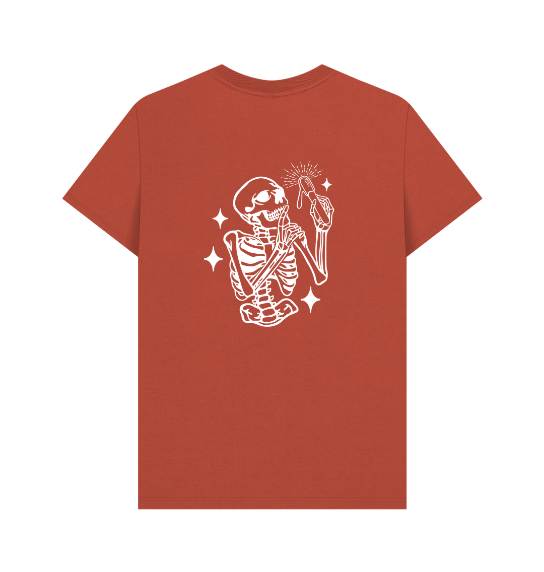 Rust BACK DESIGN - SKELETON white