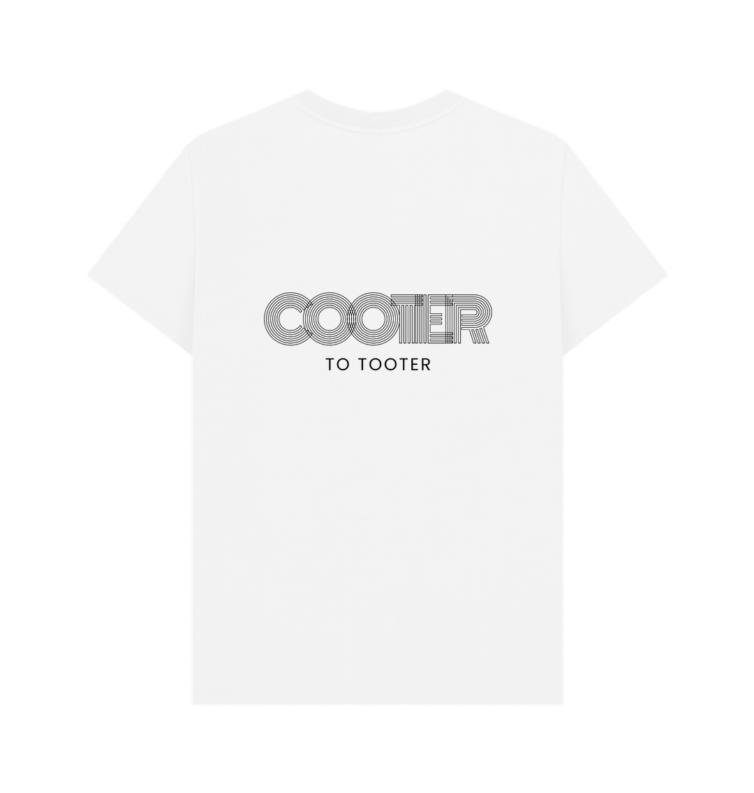 White Printed T-shirt Back