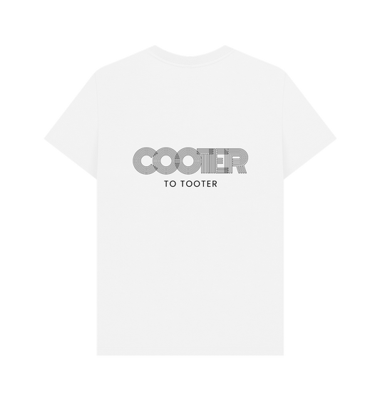 White Printed T-shirt Back