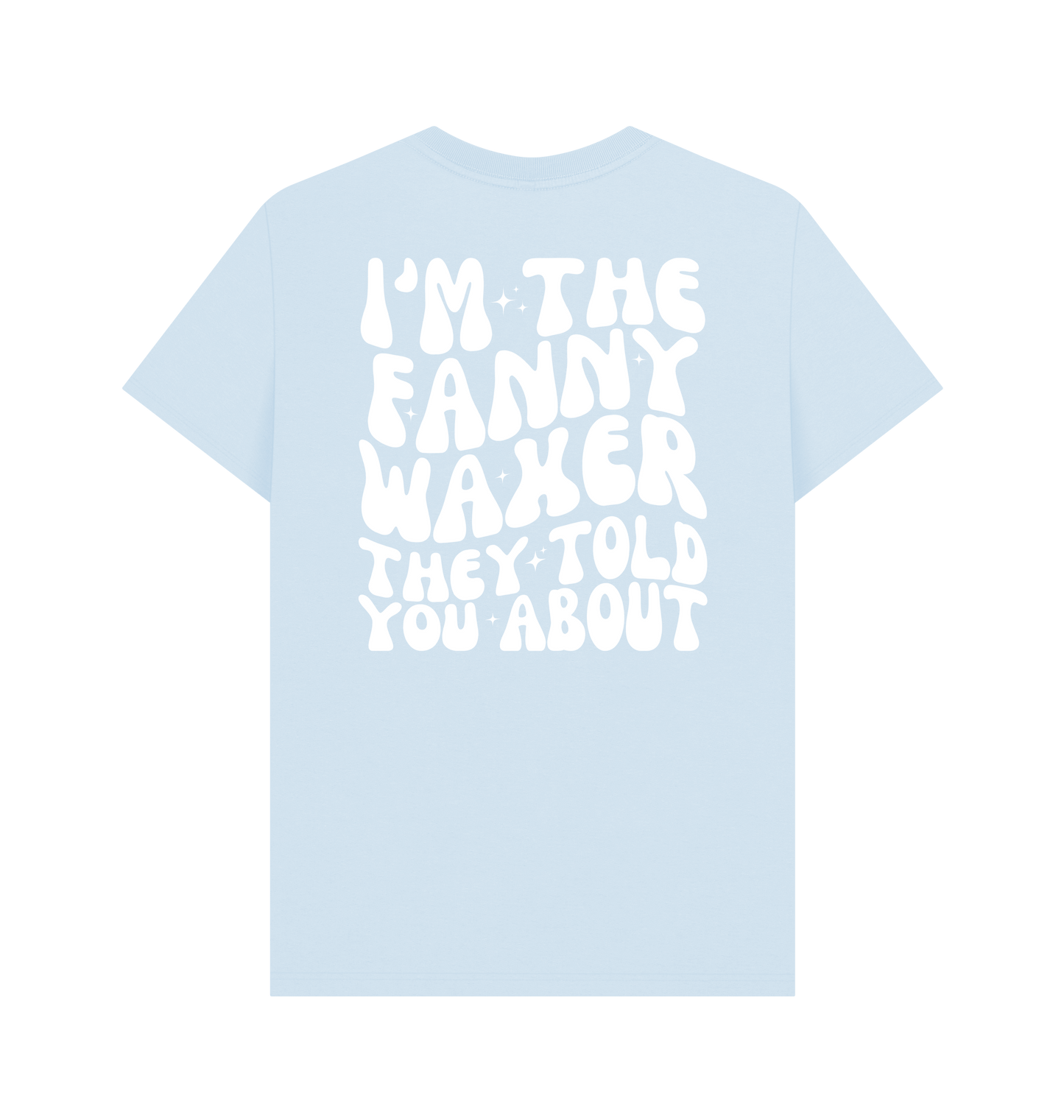 Sky Blue Printed T-shirt Back