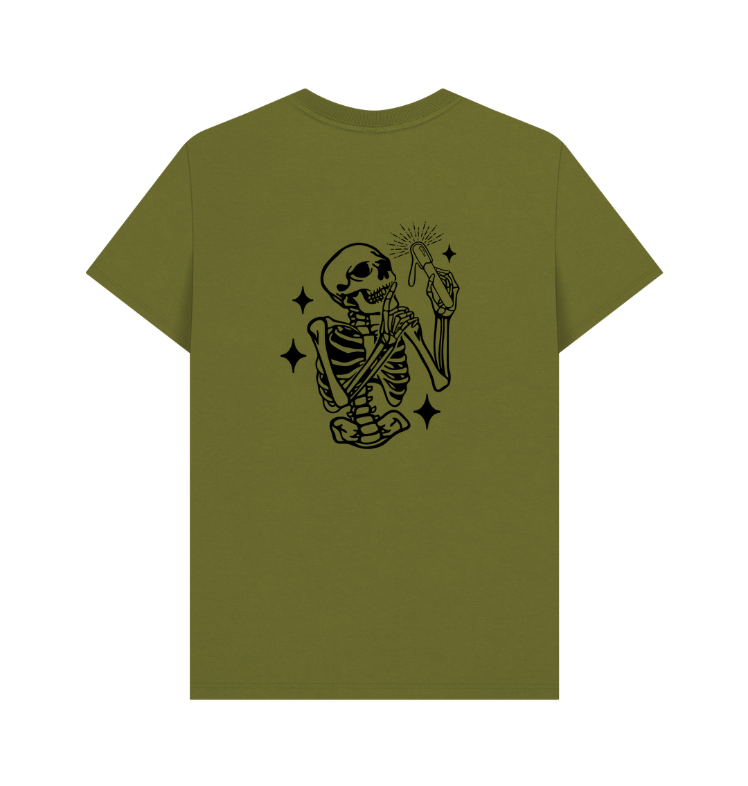 Moss Green BACK DESIGN - SKELETON black
