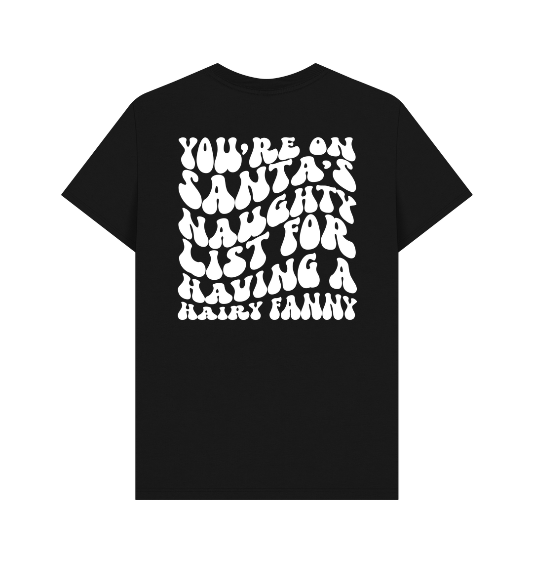 Black Printed T-shirt Back