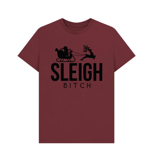Red Wine Printed T-shirt Front