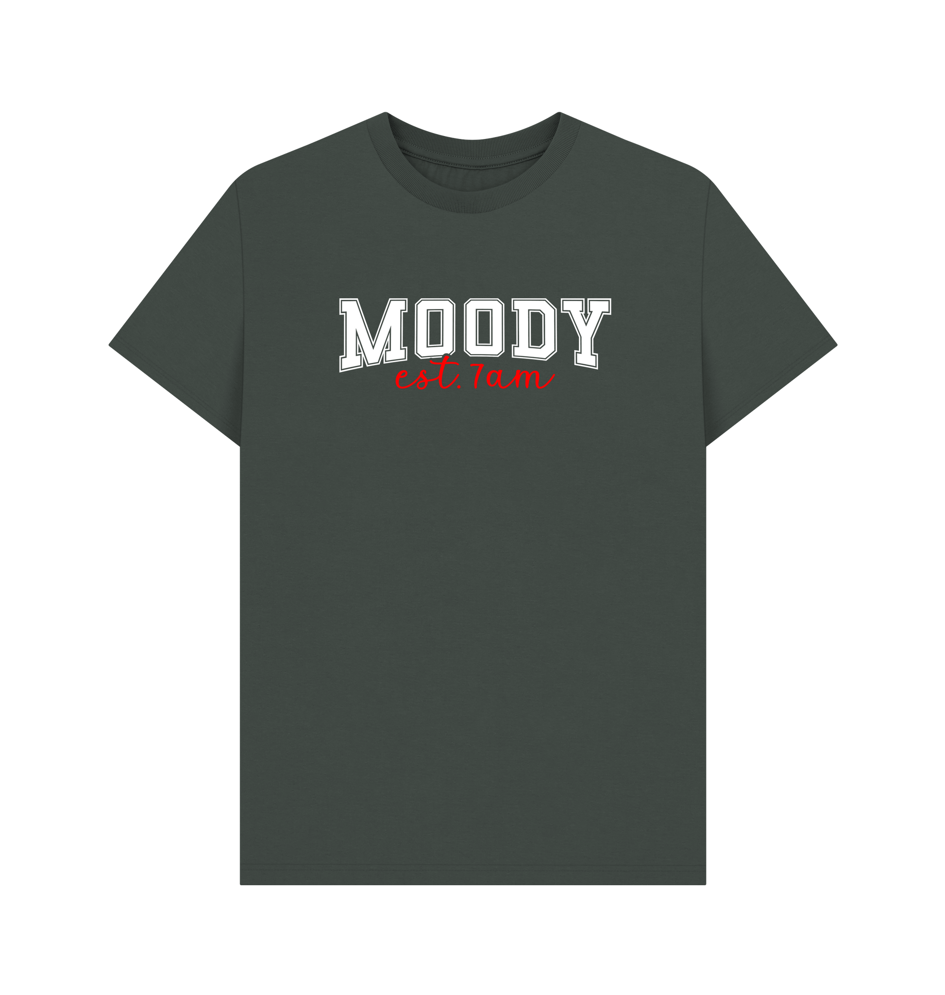 Dark Grey Printed T-shirt Front