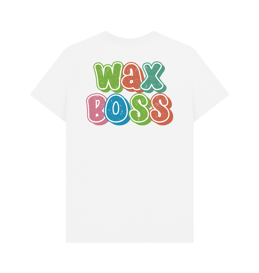 White BACK DESIGN - WAX BOSS GROOVY