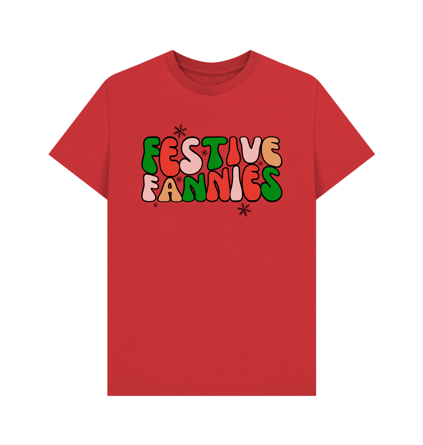 Red Printed T-shirt Front