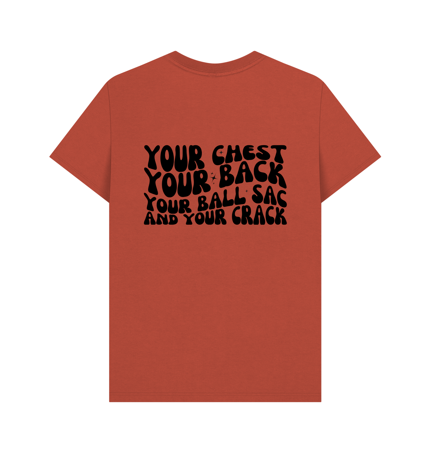 Rust Printed T-shirt Back