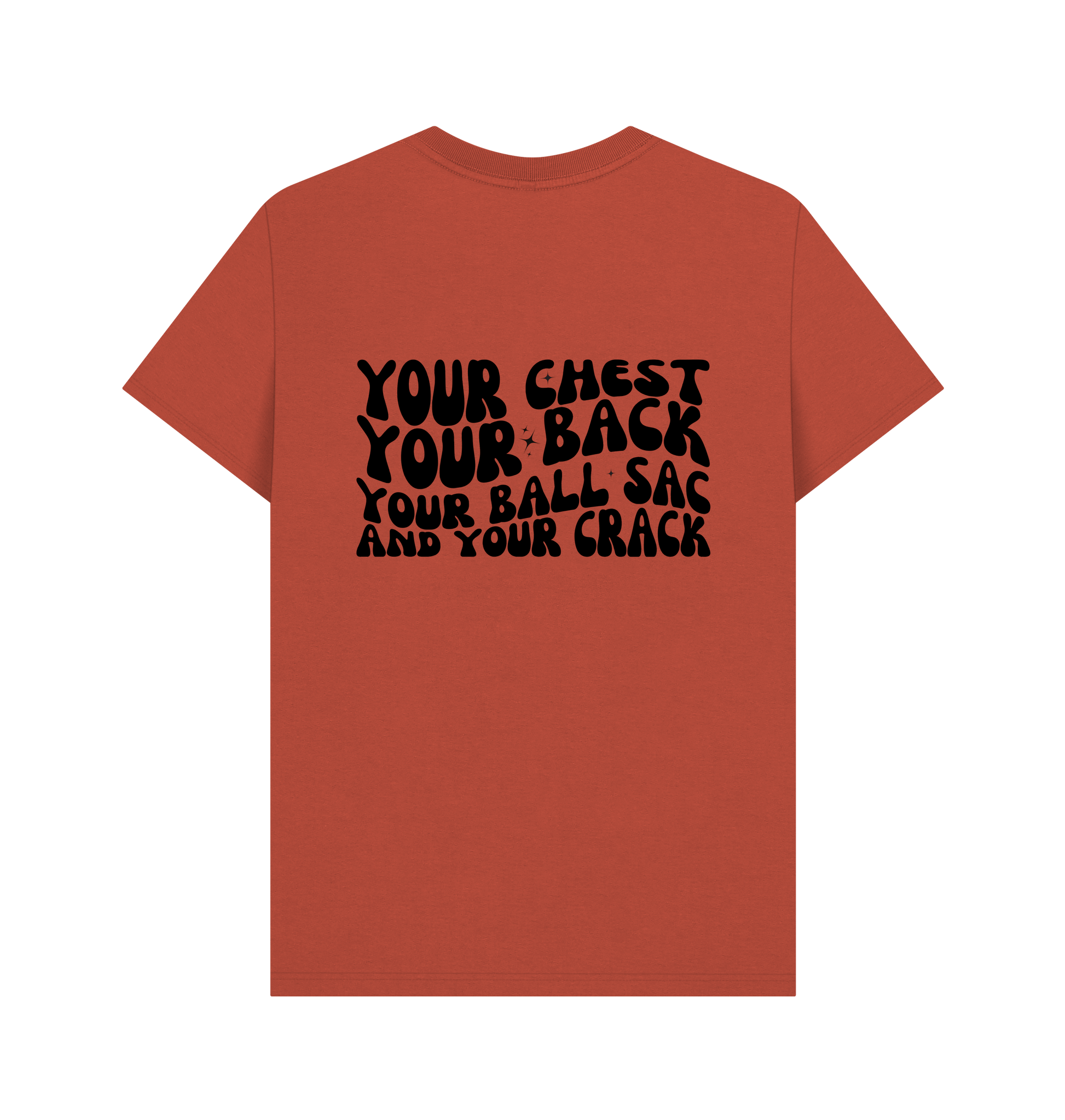 Rust Printed T-shirt Back