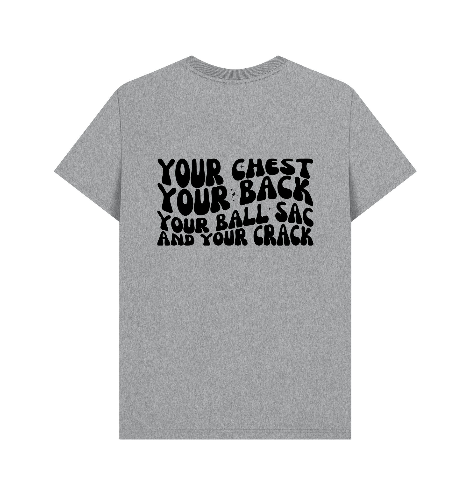 Athletic Grey Printed T-shirt Back