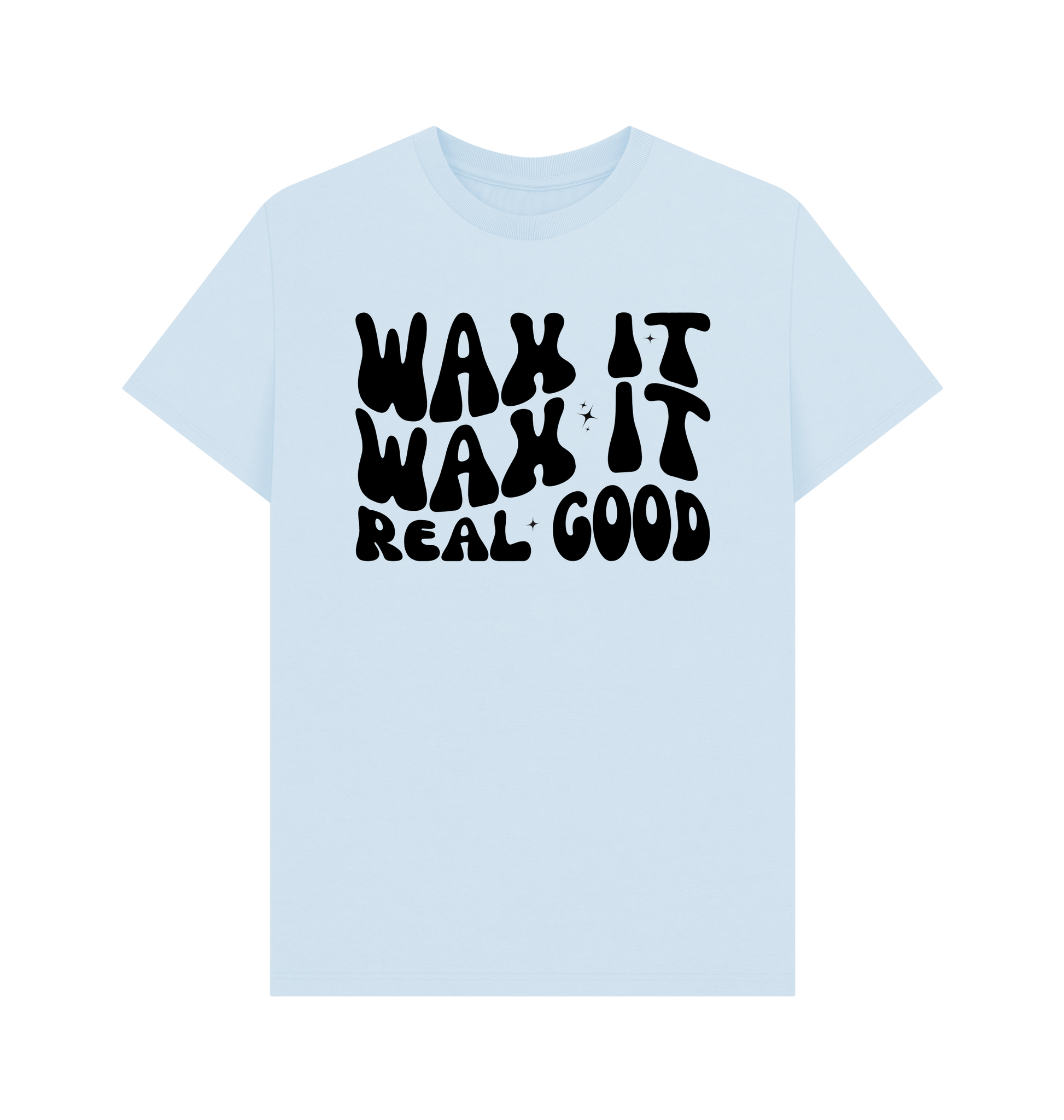 Sky Blue Printed T-shirt Front