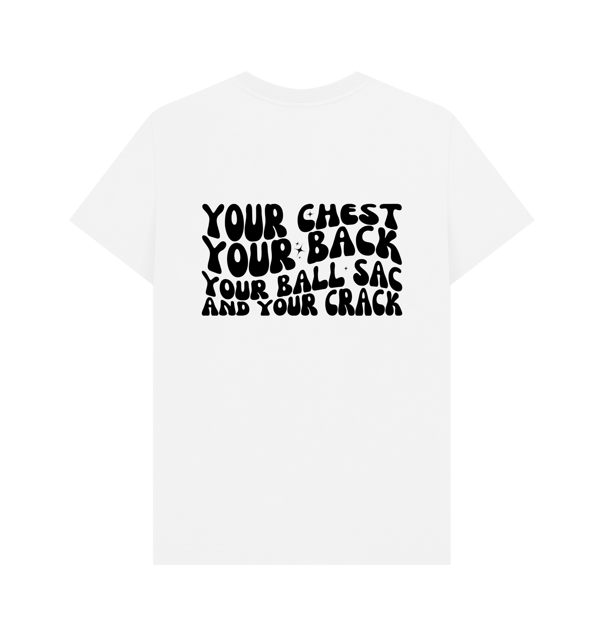 White Printed T-shirt Back