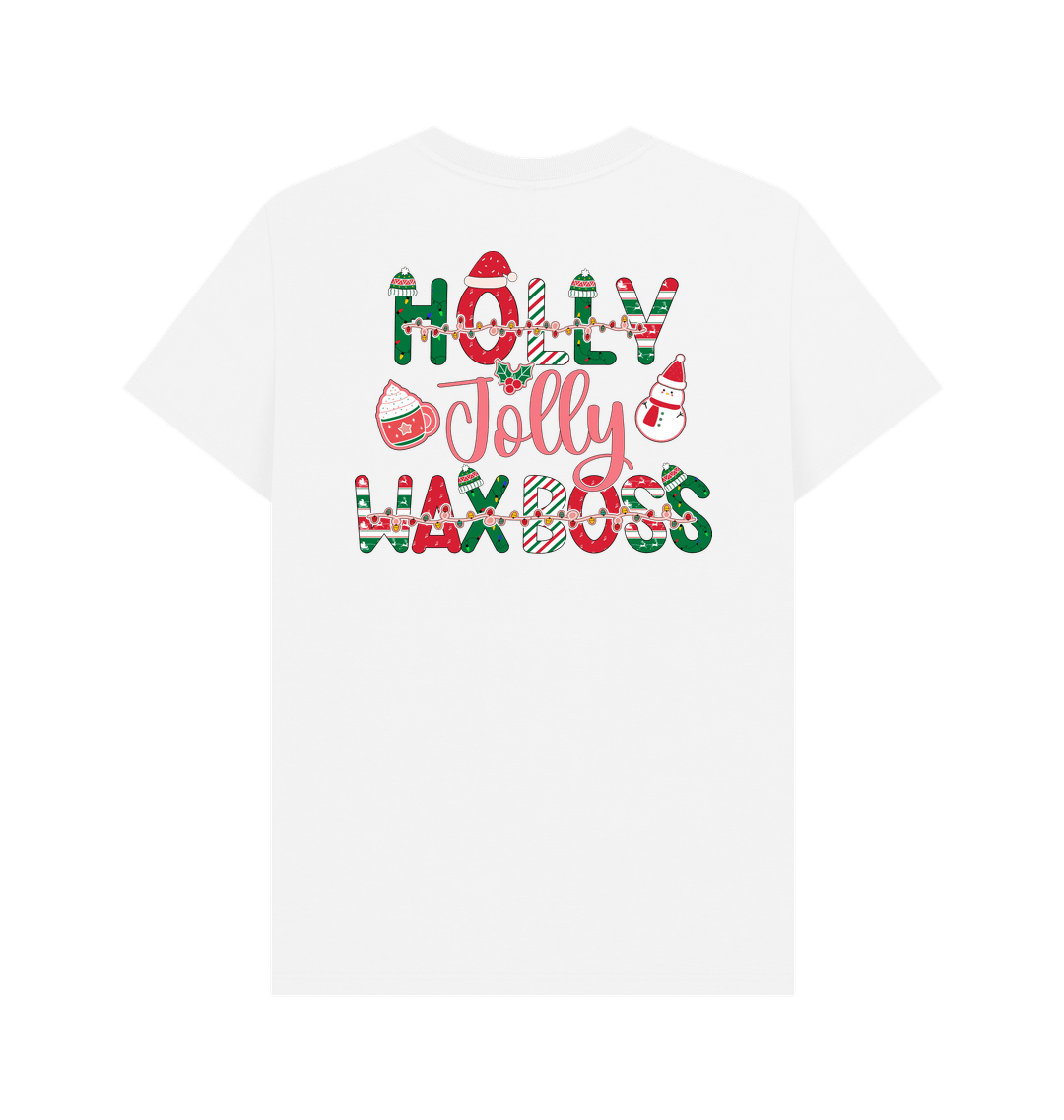 White Printed T-shirt Back