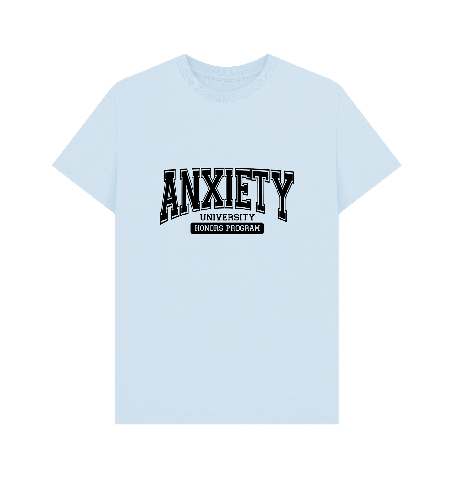 Sky Blue Printed T-shirt Front