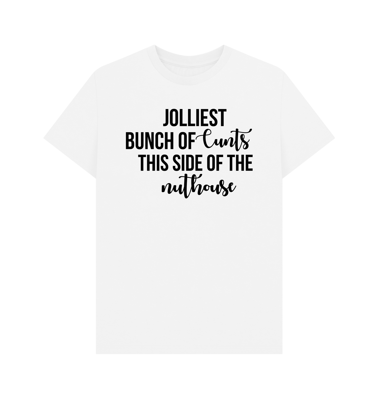 White Printed T-shirt Front