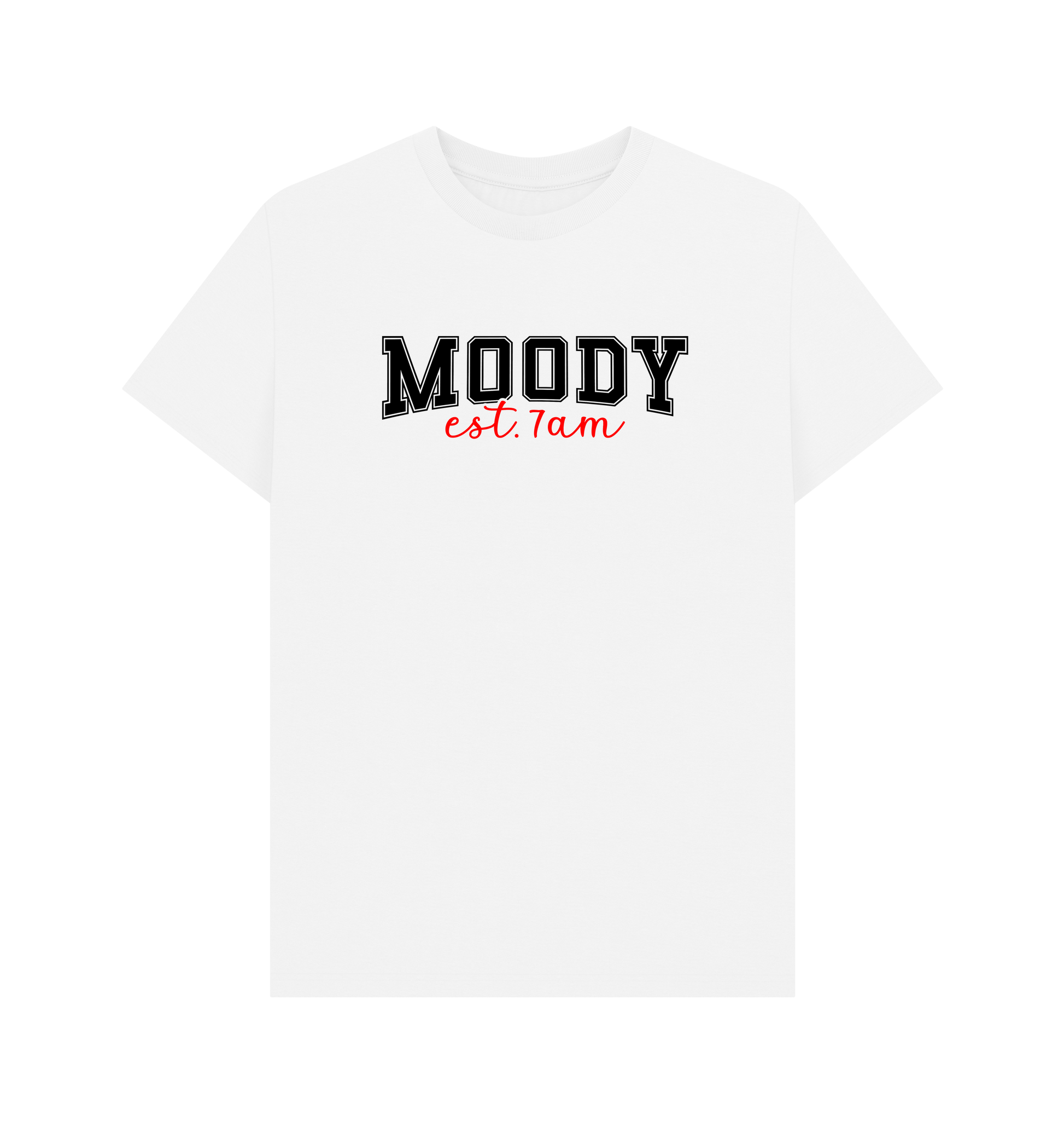 White Printed T-shirt Front