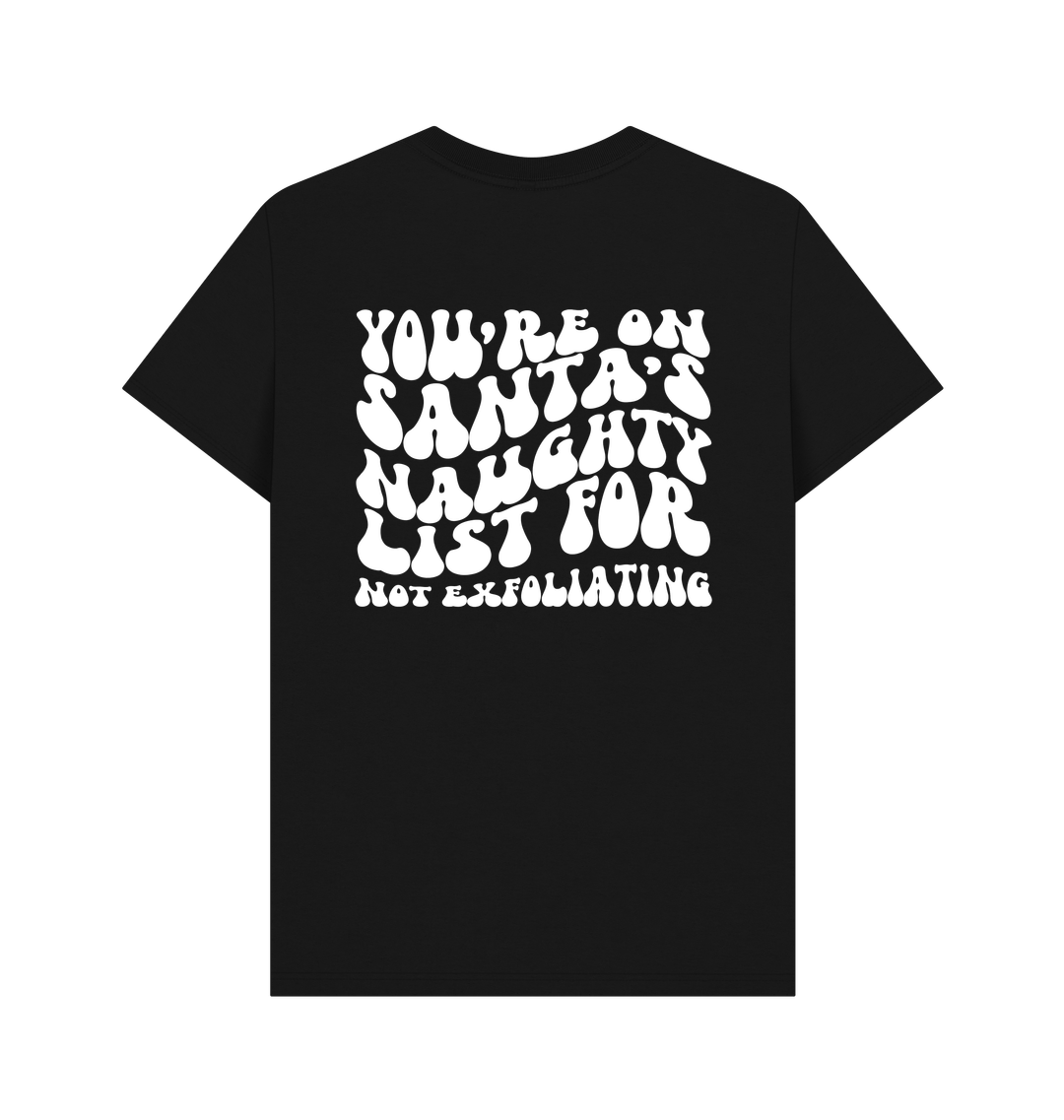 Black Printed T-shirt Back