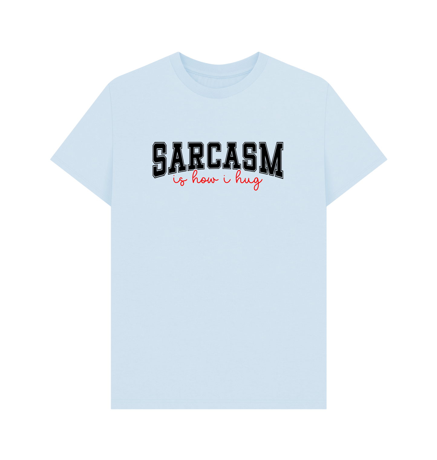 Sky Blue Printed T-shirt Front