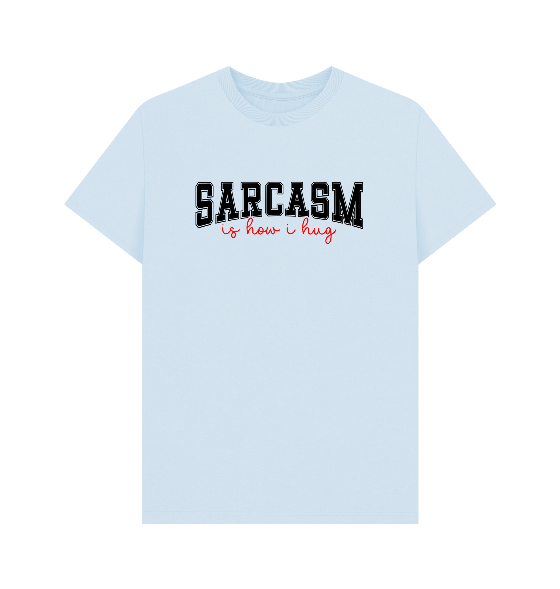 Sky Blue Printed T-shirt Front