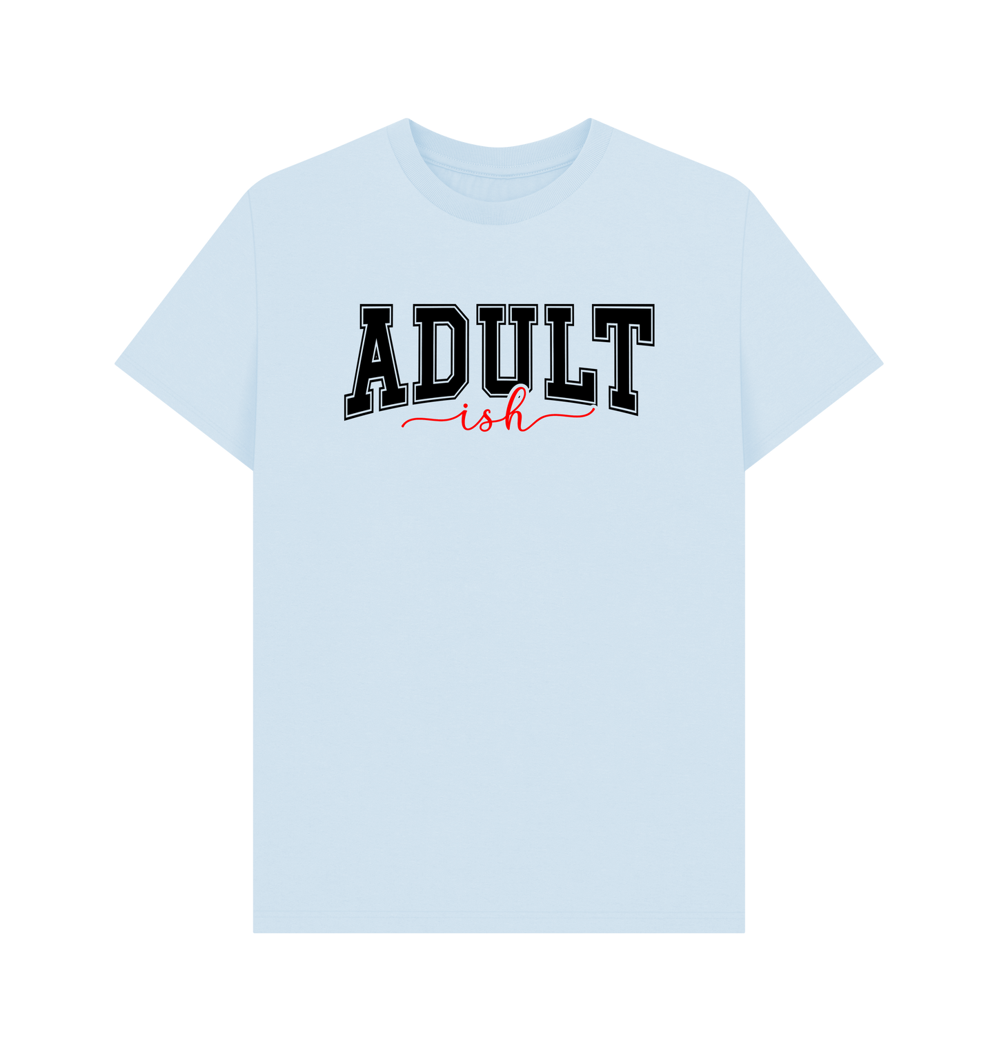 Sky Blue Printed T-shirt Front