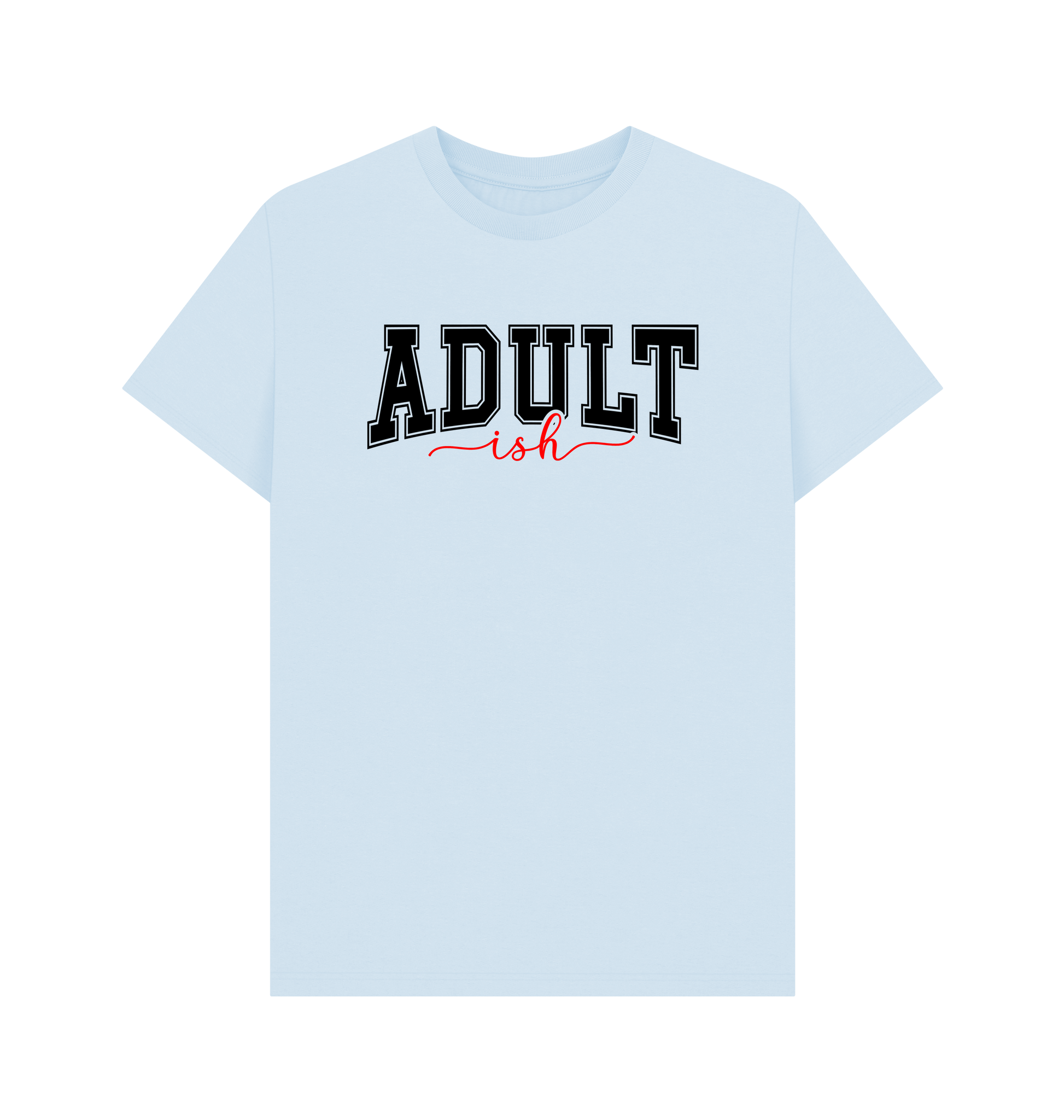 Sky Blue Printed T-shirt Front