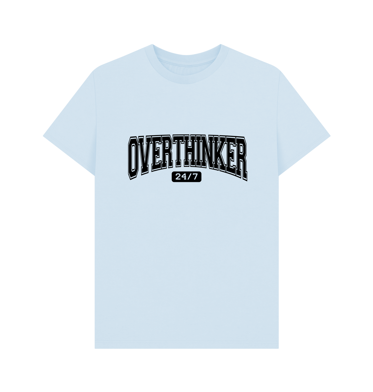 Sky Blue Printed T-shirt Front