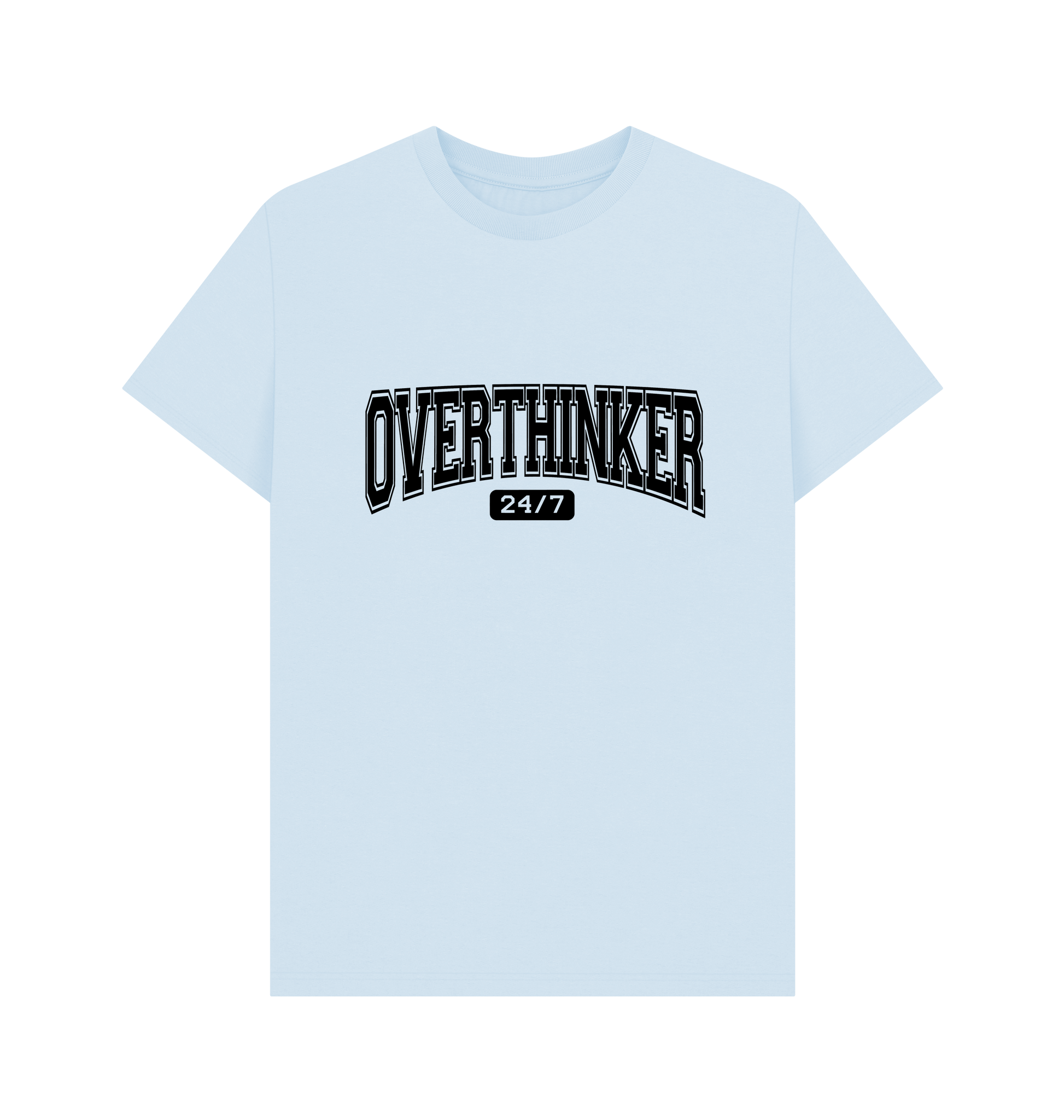 Sky Blue Printed T-shirt Front