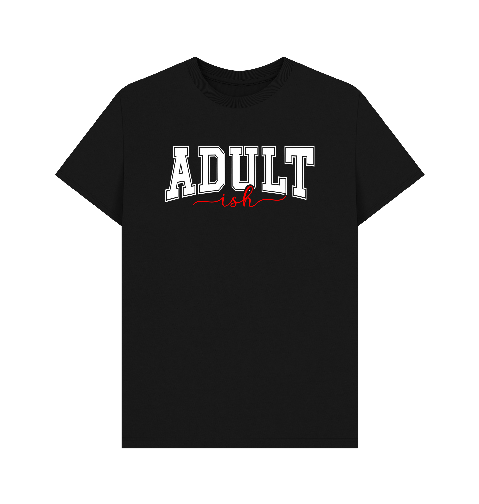 Black Printed T-shirt Front