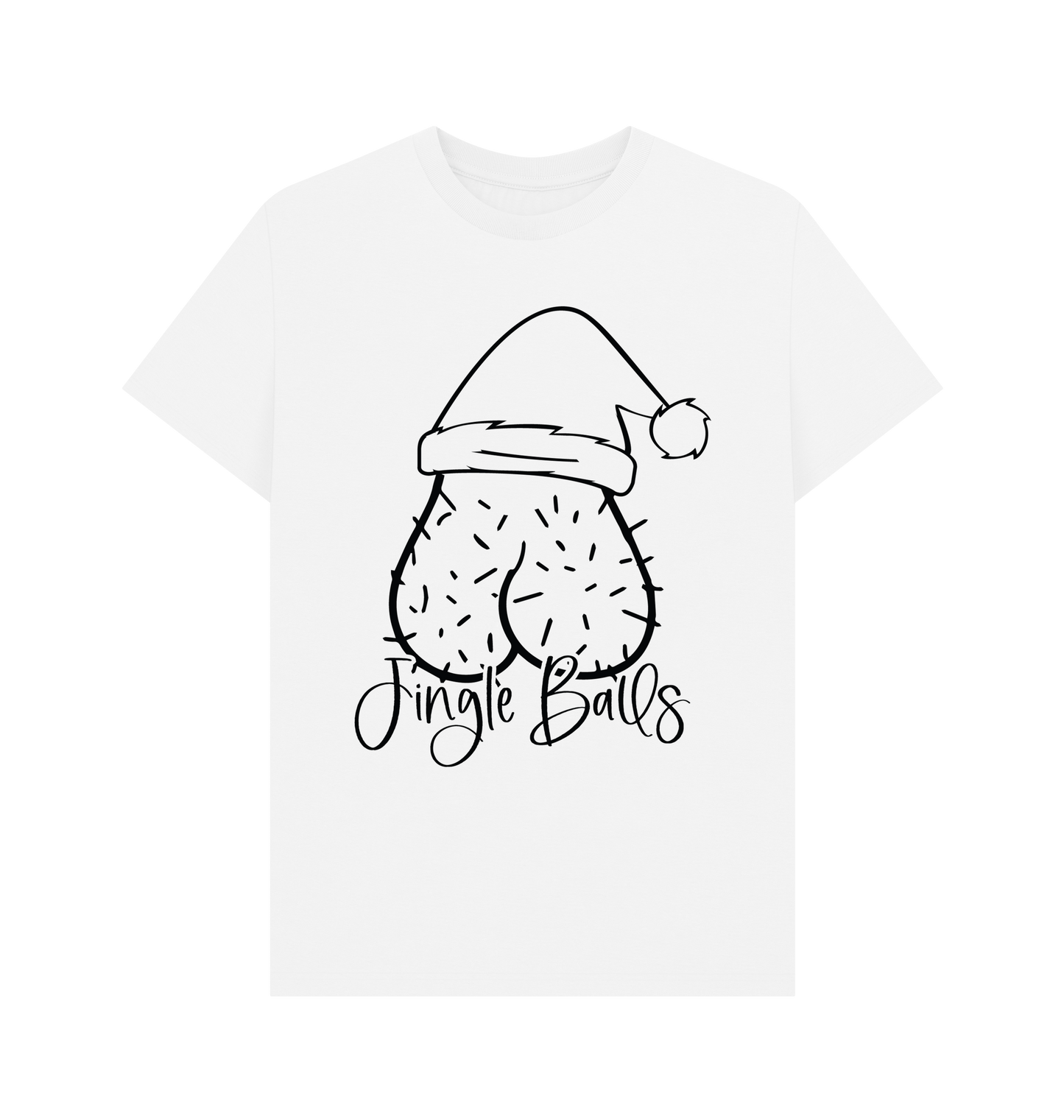 White Printed T-shirt Front