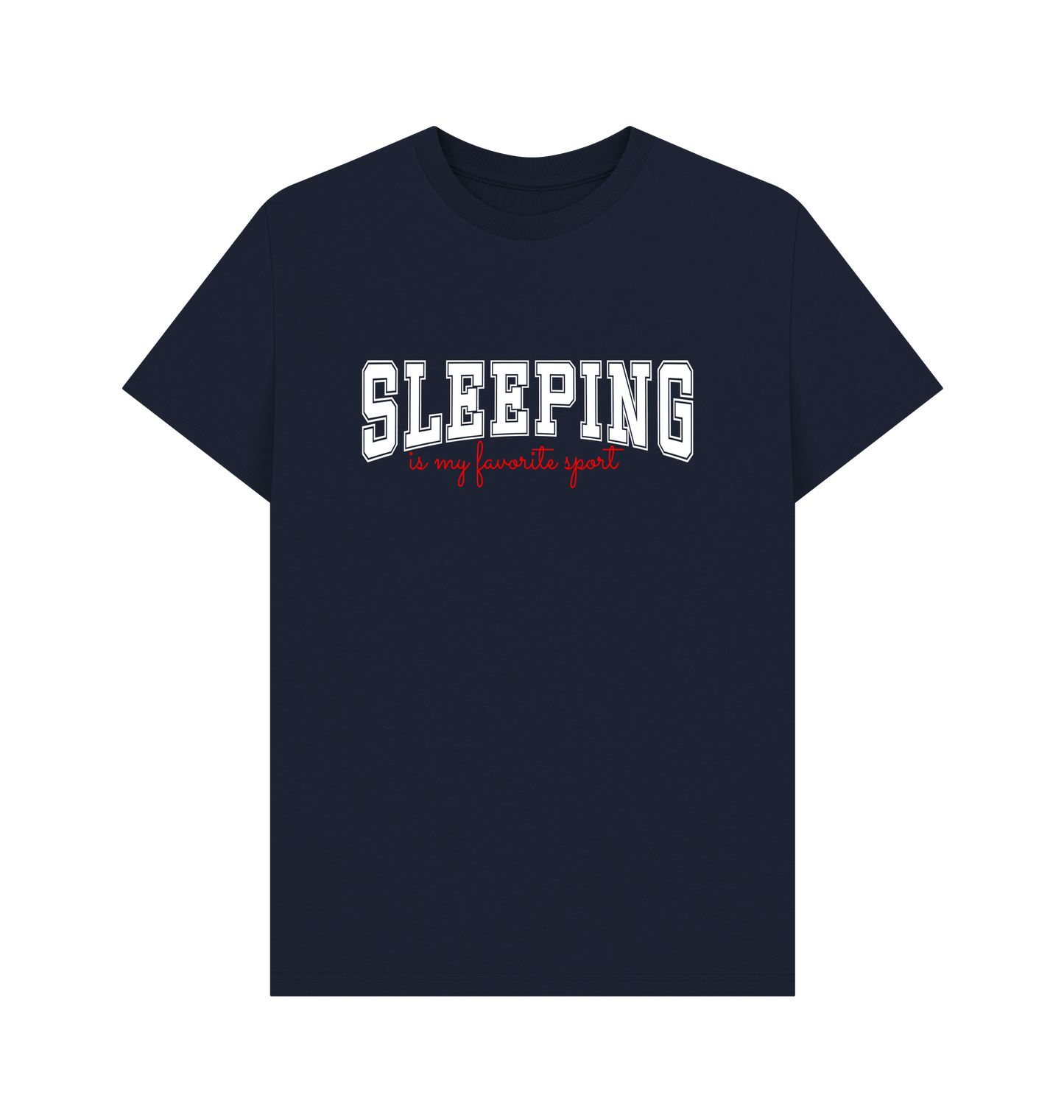 Navy Blue Printed T-shirt Front