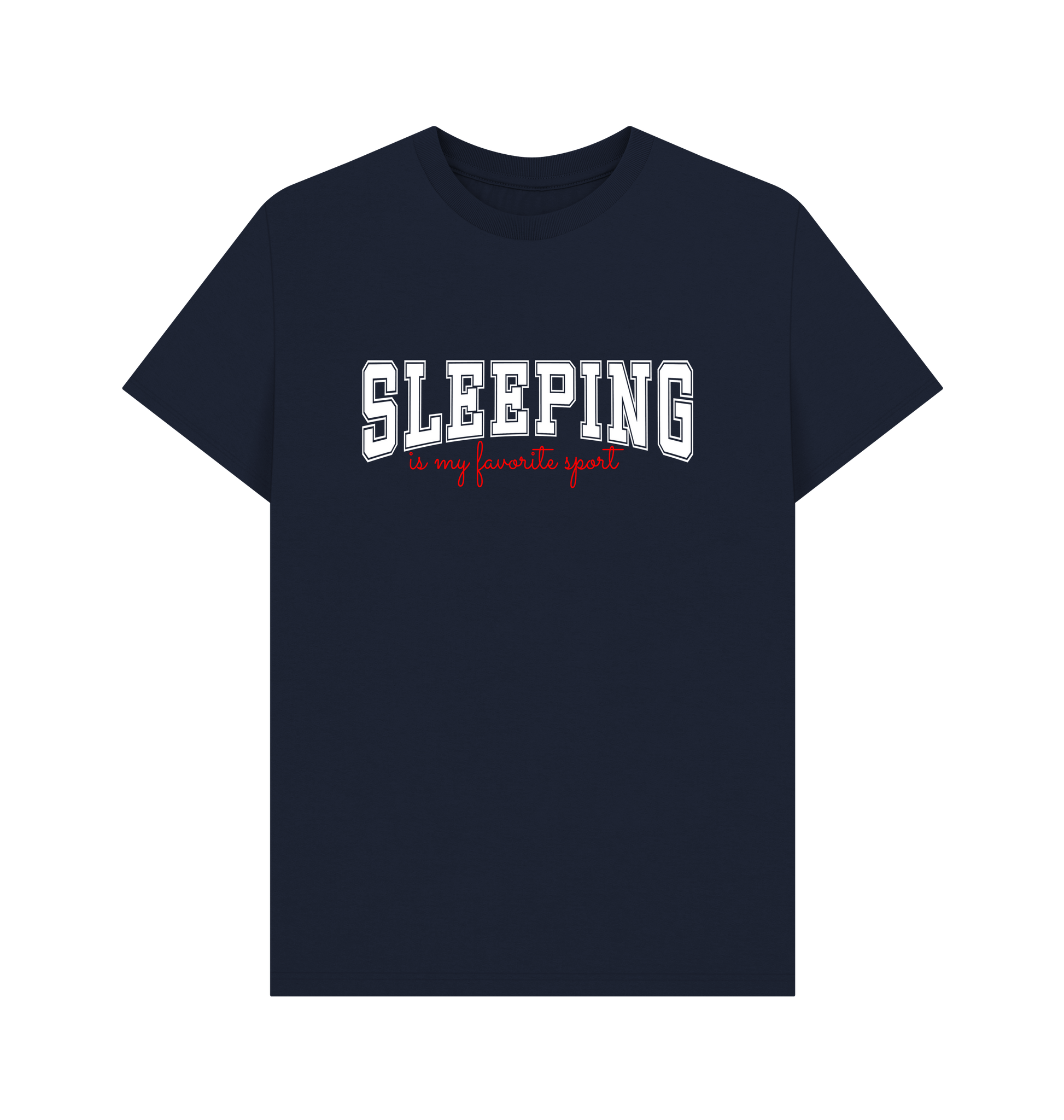 Navy Blue Printed T-shirt Front