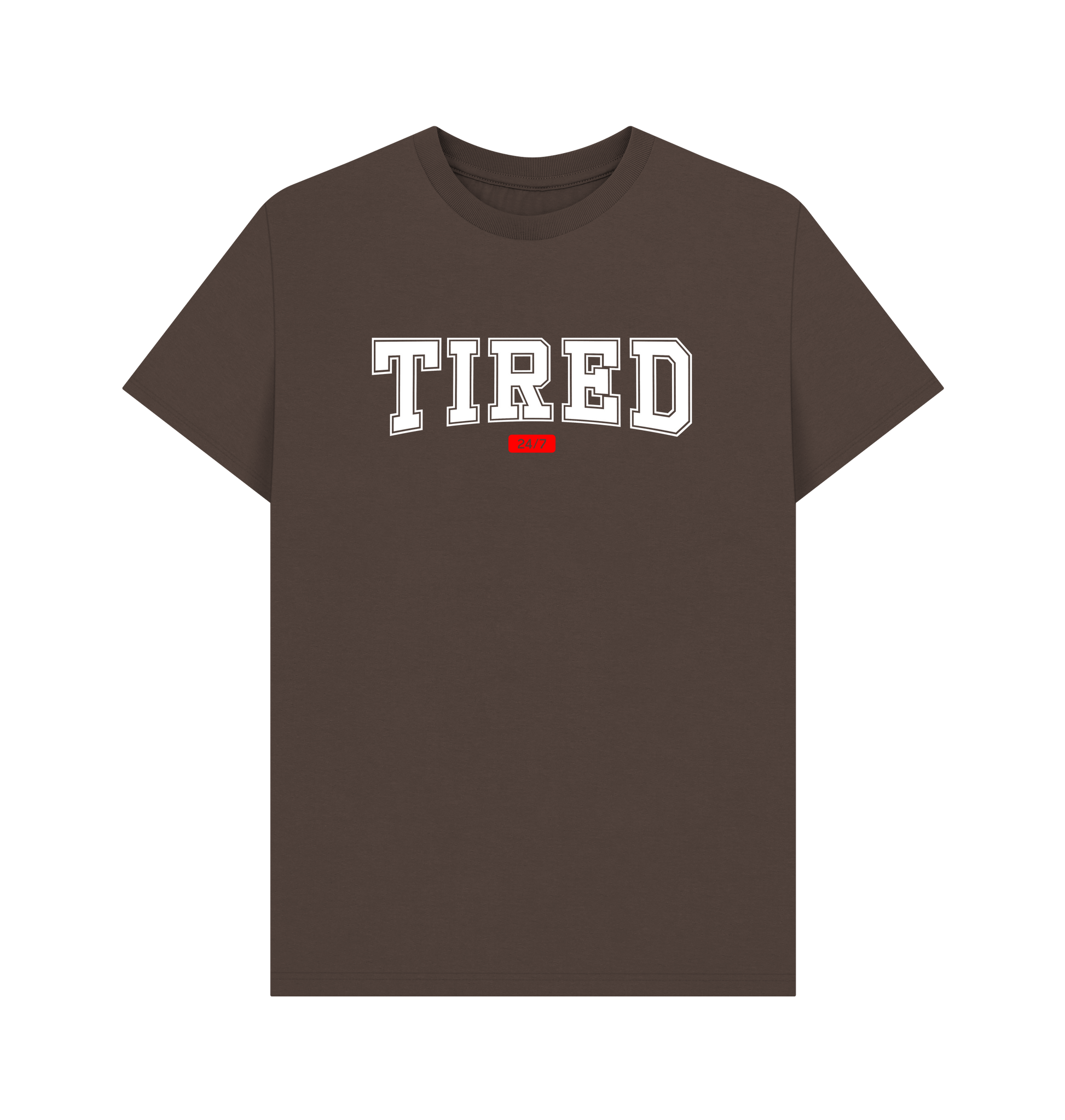 Chocolate Printed T-shirt Front