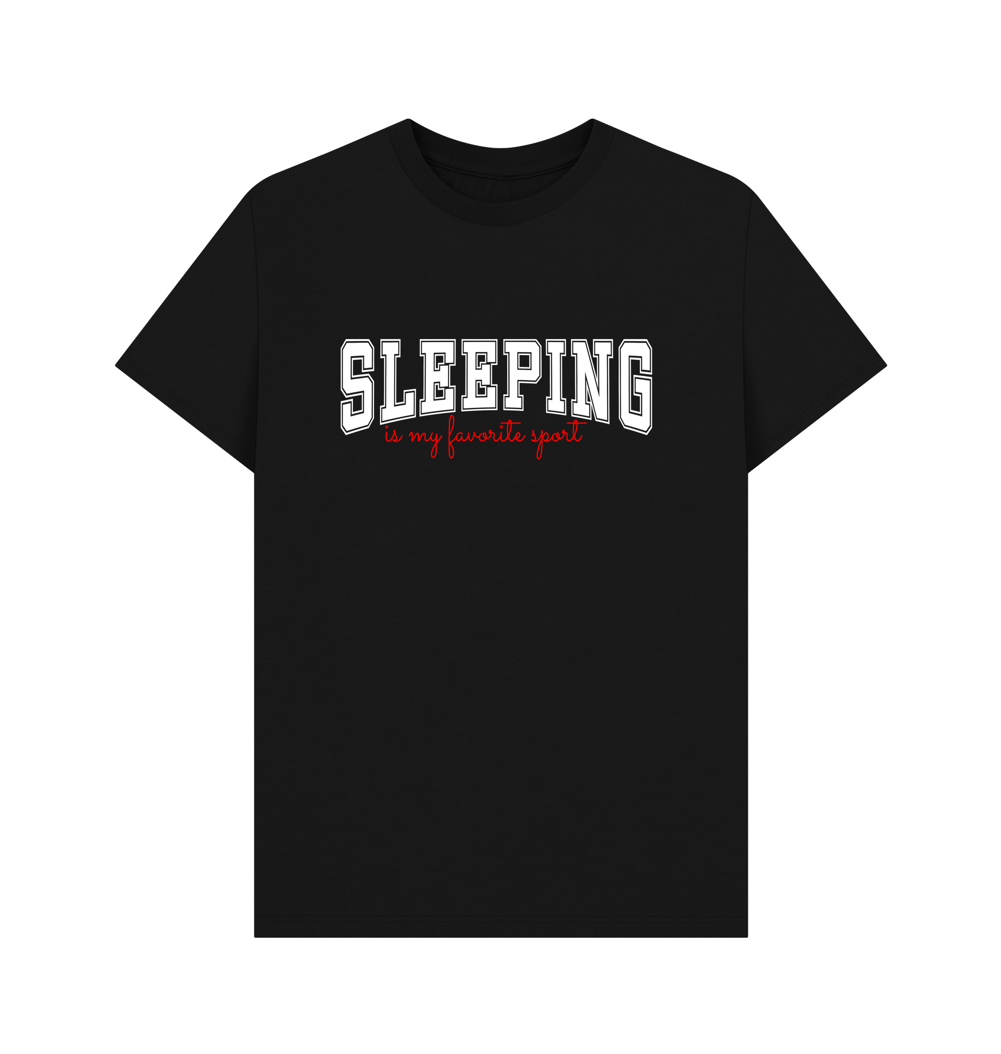 Black Printed T-shirt Front