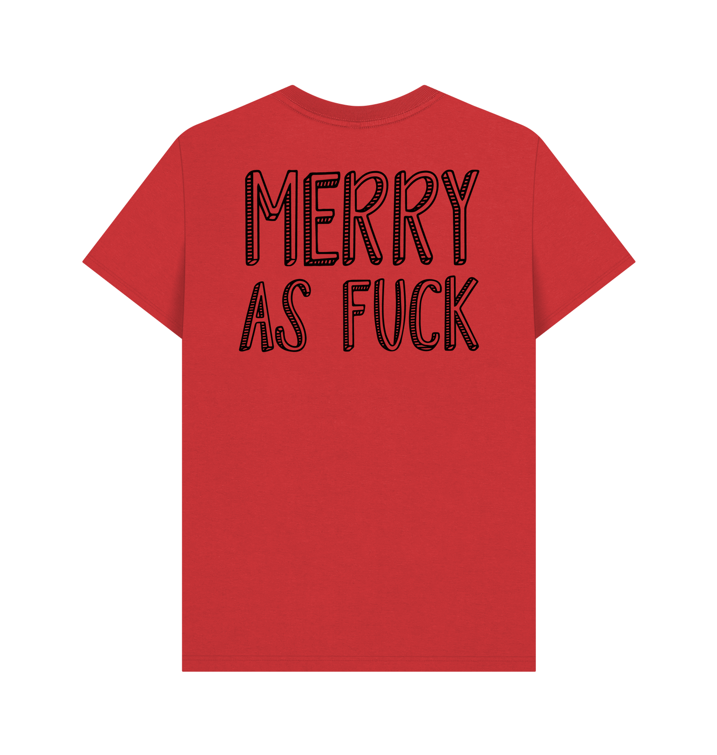 Red Printed T-shirt Back