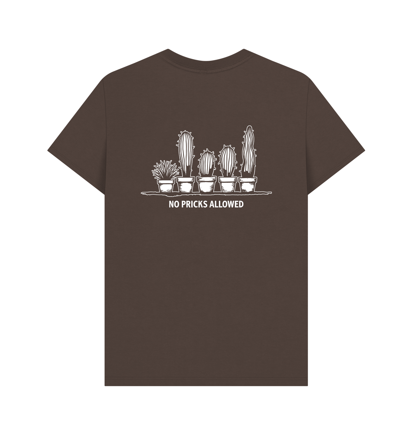 Chocolate Printed T-shirt Back