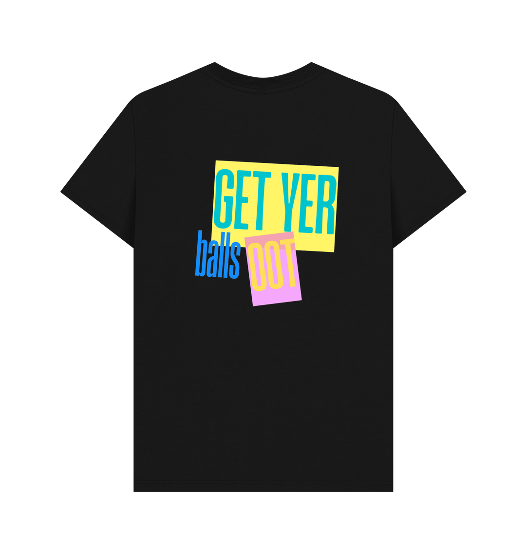 Black Printed T-shirt Back