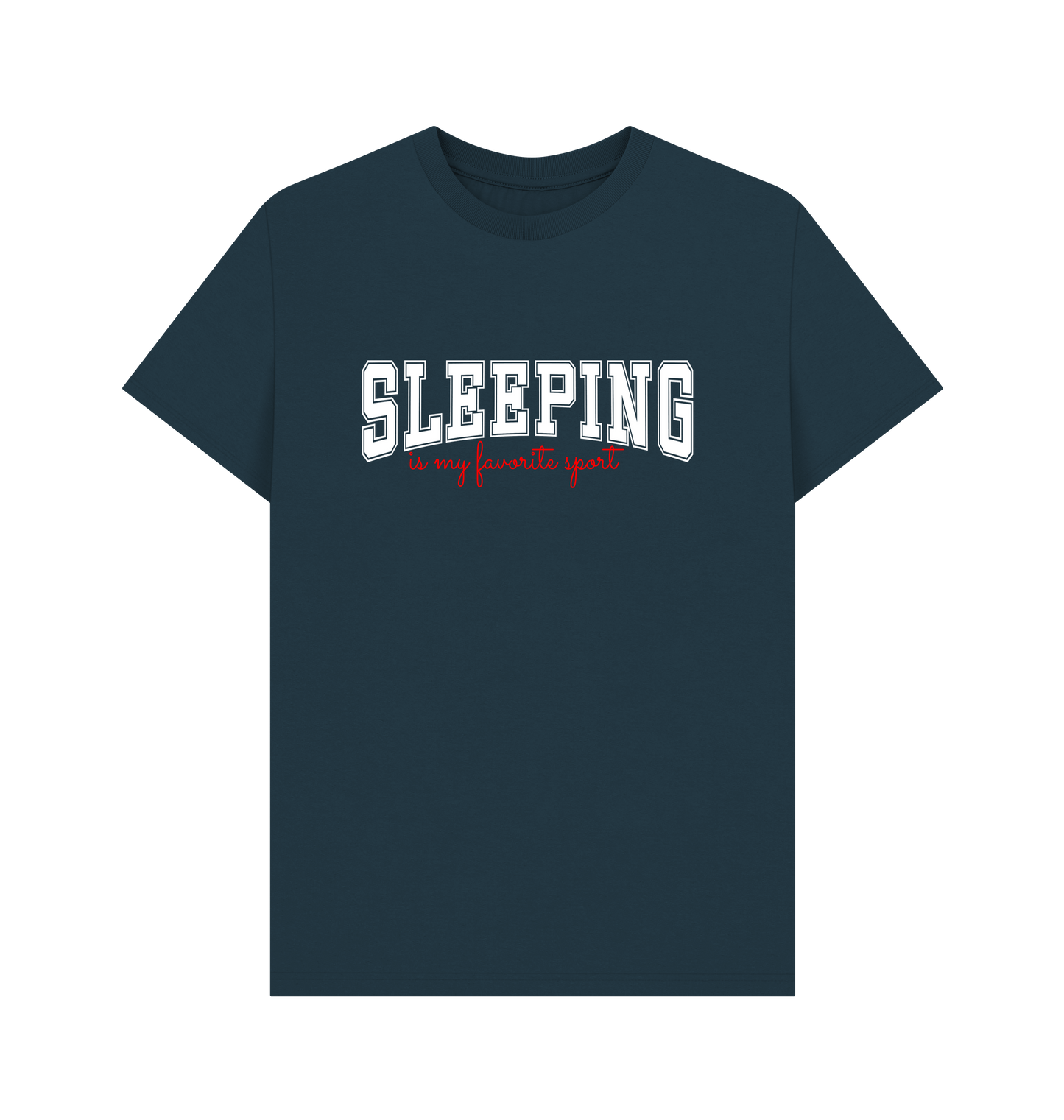 Denim Blue Printed T-shirt Front
