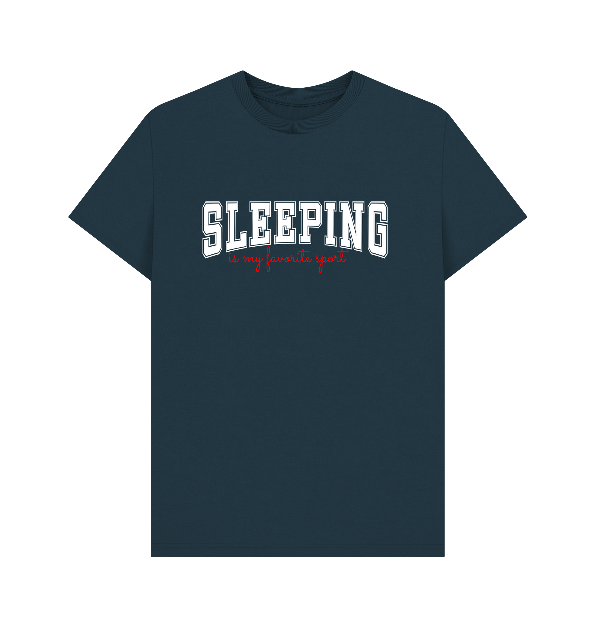 Denim Blue Printed T-shirt Front
