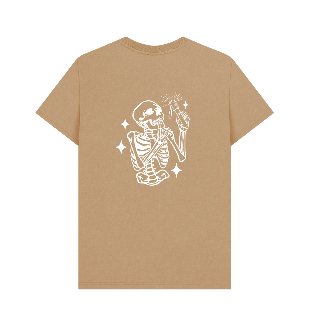 Sand BACK DESIGN - SKELETON white