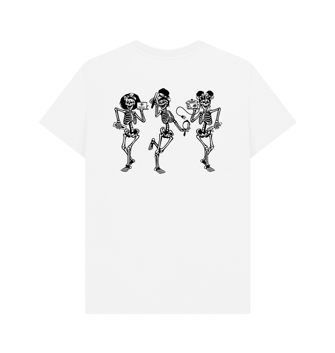 White Printed T-shirt Back